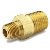 Male Pipe to Male Pipe - Hex Nipple - Brass Pipe Fittings